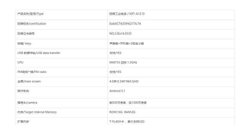 4G防爆工业电话KXT-A12-D详情3