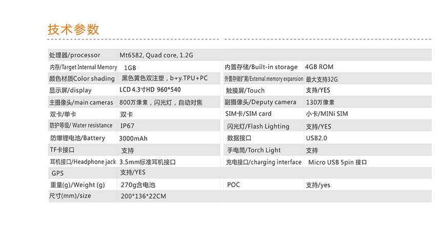 4.3寸HD高清防爆智能手机KXT-A12详情2
