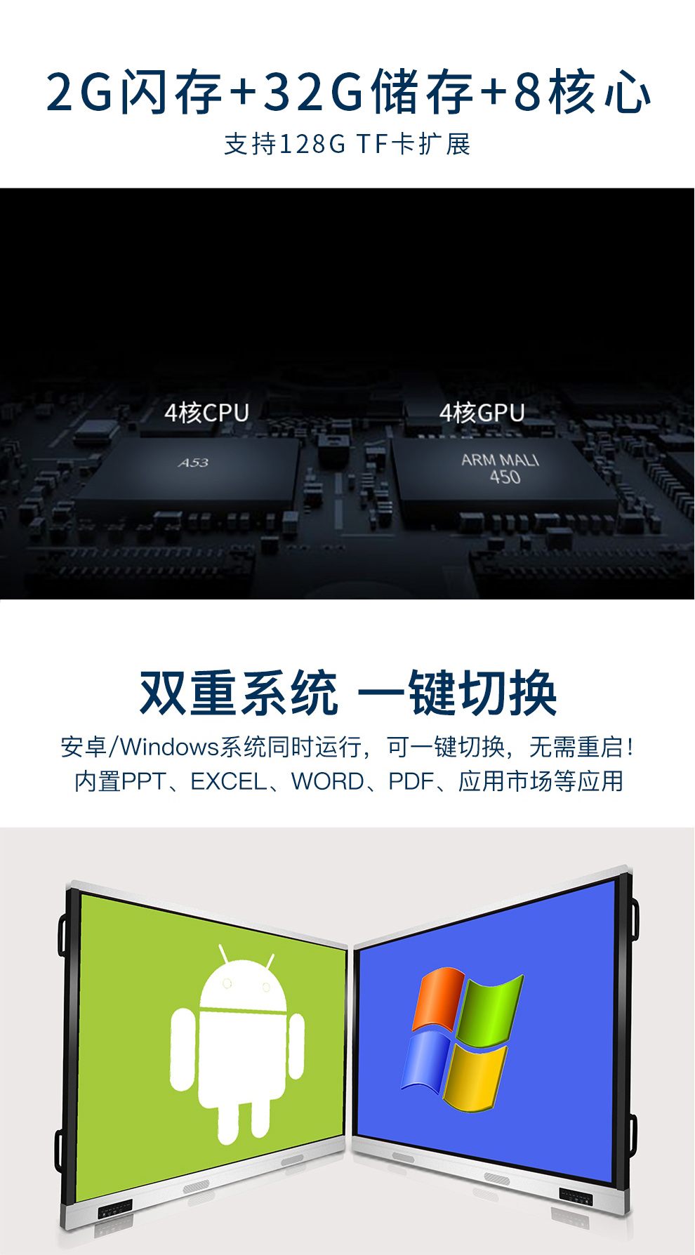 75寸商用交互大屏平板详情7